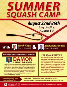 SUMMER SQUASH CAMP AT SEATTLE