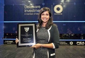 Shabana Khan Receives Brauns Award at U.S. Open
