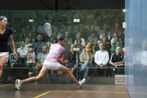 Reeham Sedky defeats World #4 Joelle King at Bellevue Invitational